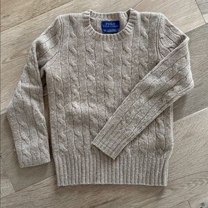 Polo by Ralph Lauren Beige Cable Knit Sweater